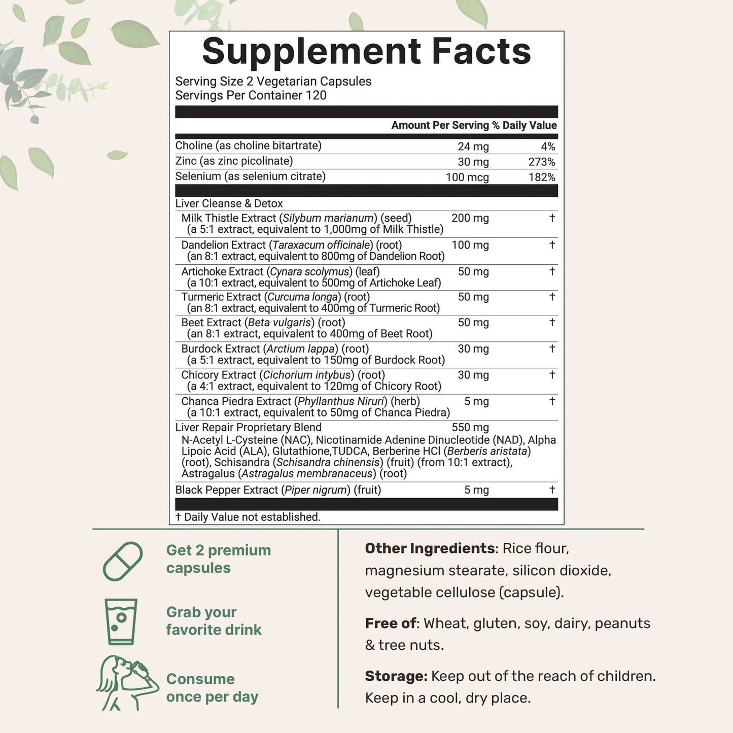 Premium Liver Support Advanced Detox Liver Health Formula