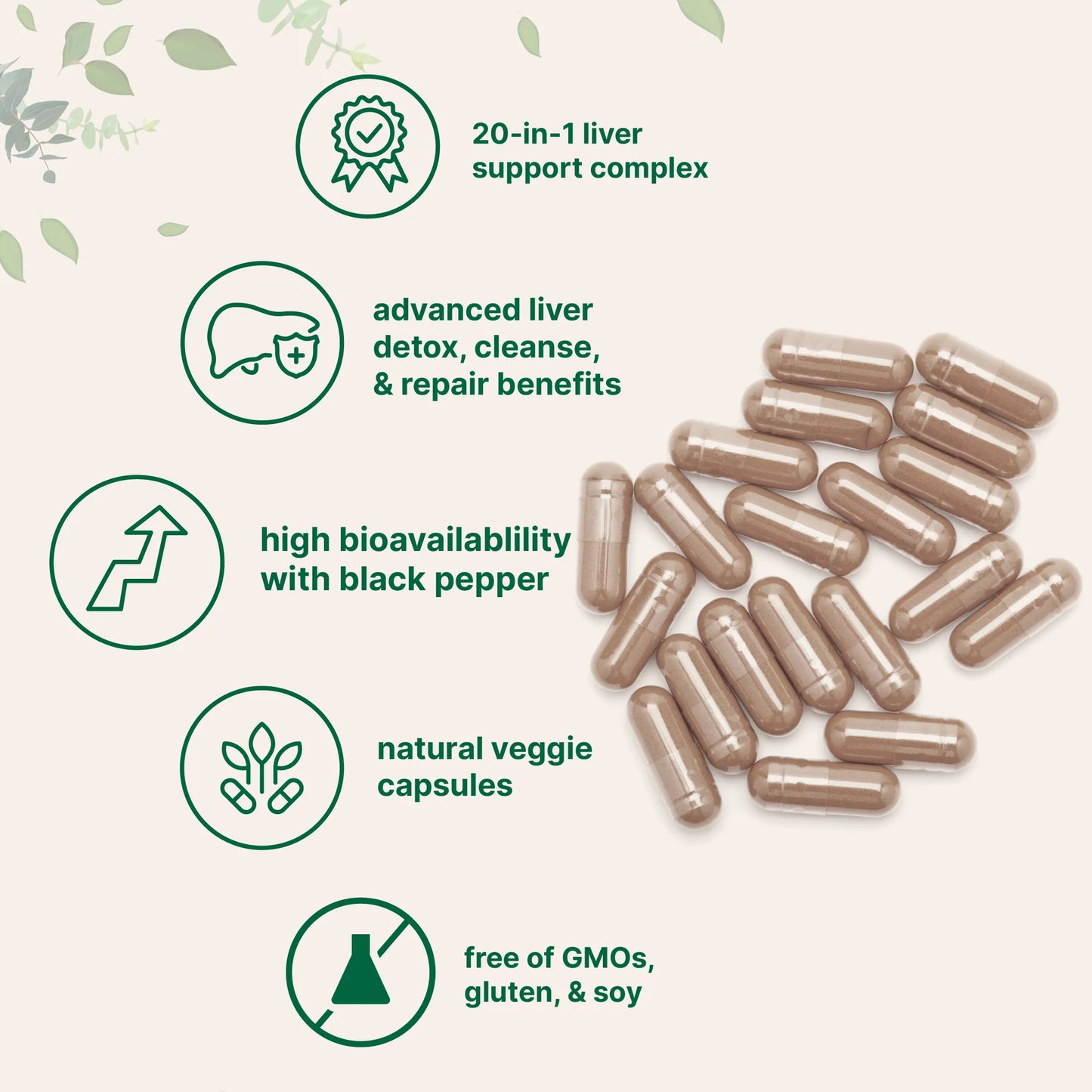 Premium Liver Support Advanced Detox Liver Health Formula
