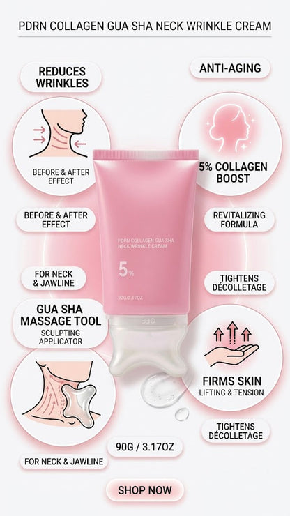 PDRN Collagen Gua Sha Neck Cream™